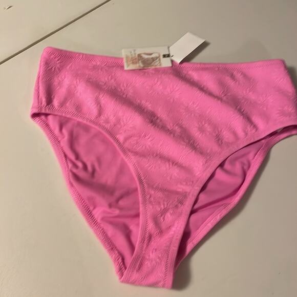 Jessica Simpson Brand Large NWT Lip Gloss Pink Sweet Daisy High-Waisted Bottoms - Picture 3 of 5